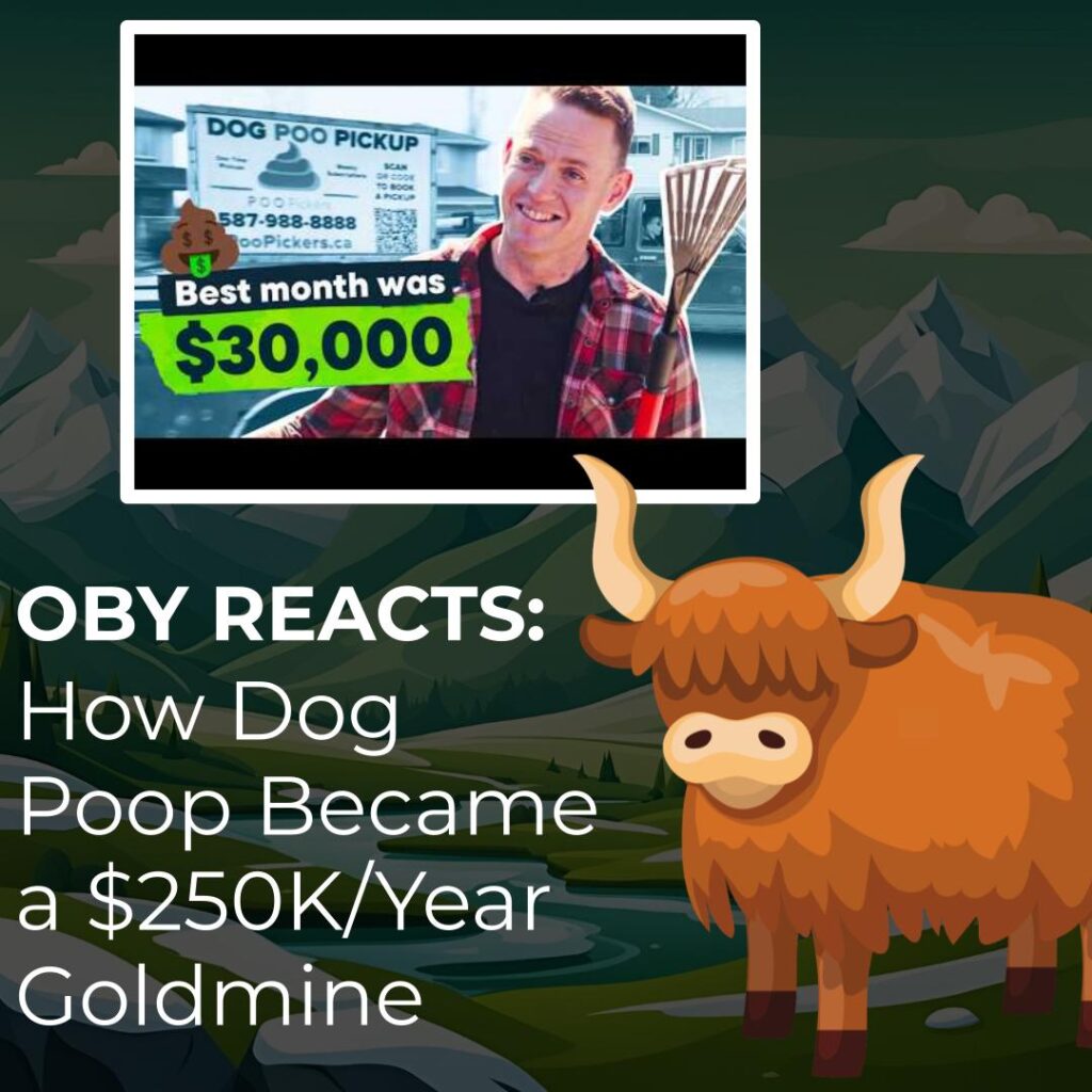 Oby Reacts How Dog Poop Became a $250K/Year Goldmine