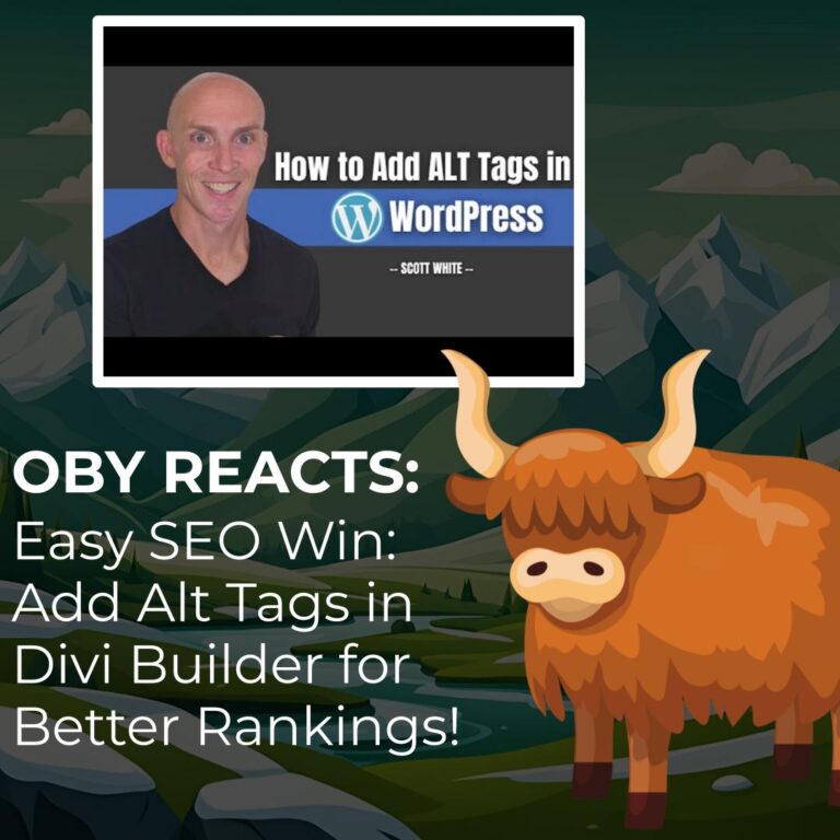 Oby Reacts Easy SEO Win Add Alt Tags in Divi Builder for Better Rankings!