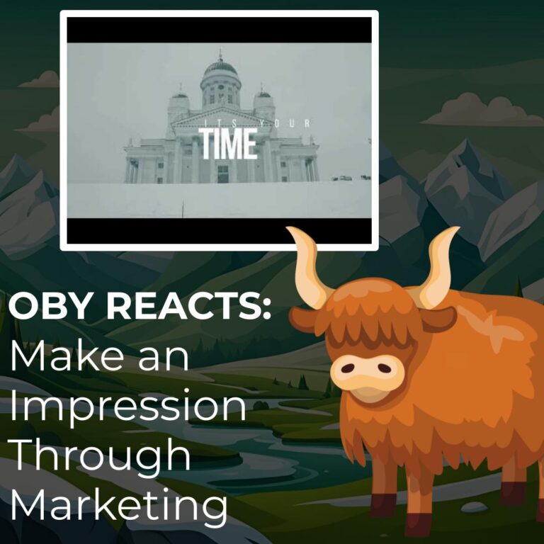 Oby Reacts Make an Impression Through Marketing