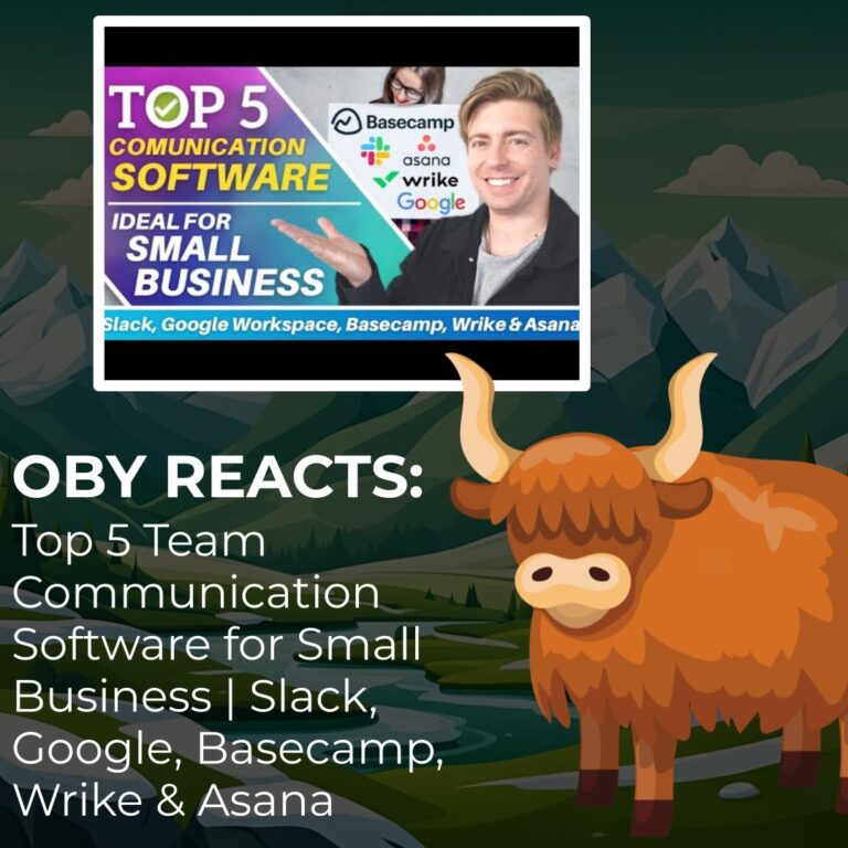 Oby Reacts Top 5 Team Communication Software for Small Business Slack, Google, Basecamp, Wrike & Asana