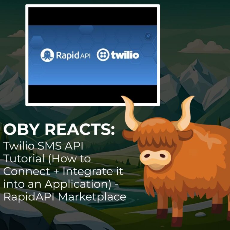 Oby Reacts Twilio SMS API Tutorial (How to Connect + Integrate it into an Application) - RapidAPI Marketplace