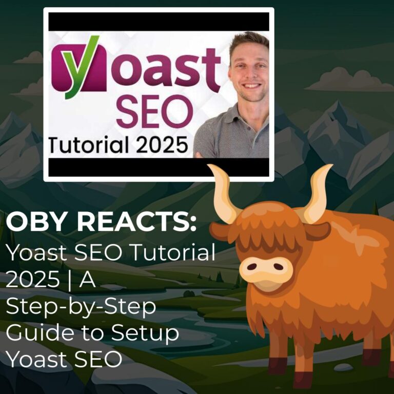 Oby Reacts Yoast SEO Tutorial 2025 A Step-by-Step Guide to Setup Yoast SEO